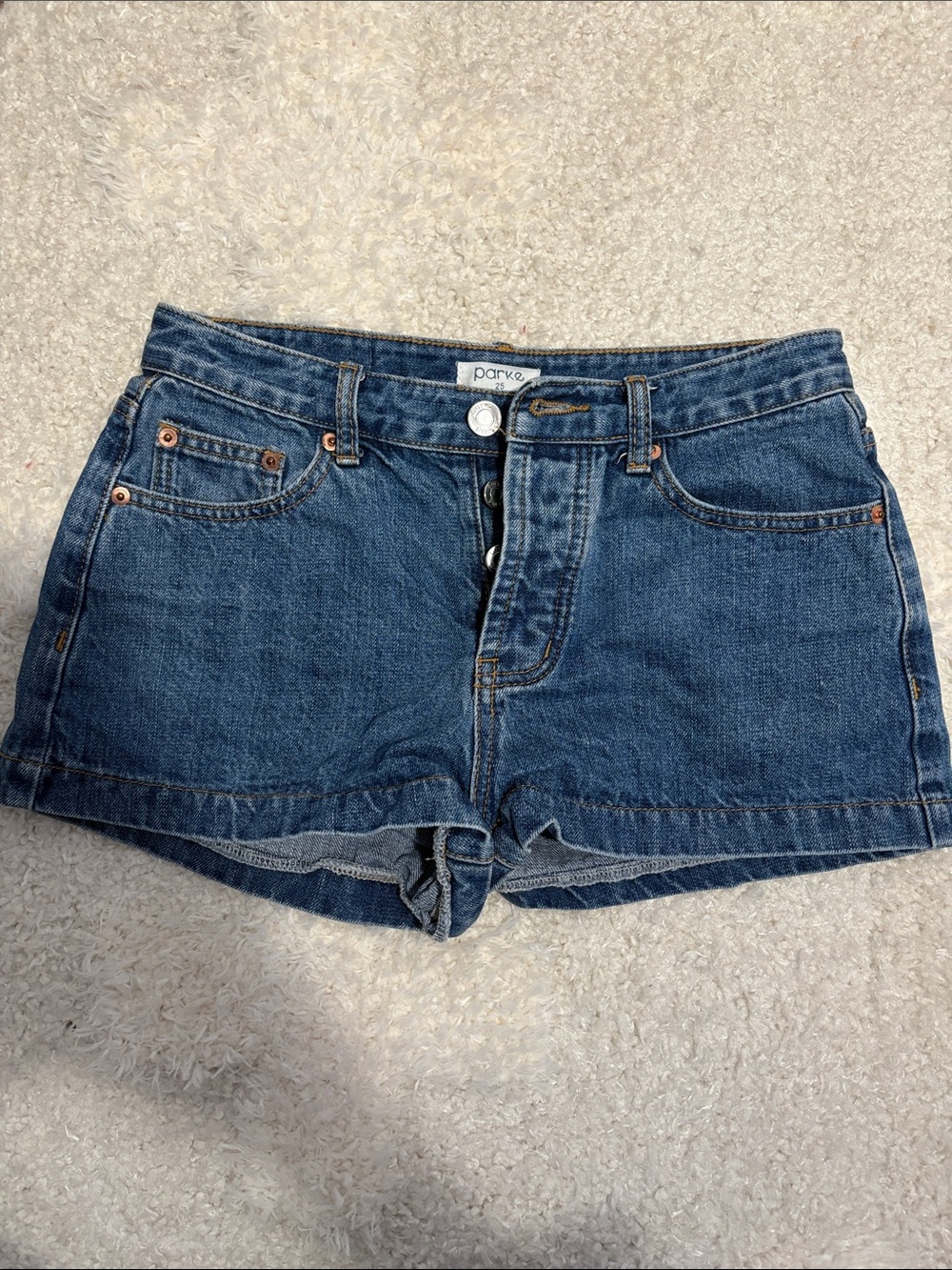 Parker Dark Blue Denim Women's Shorts